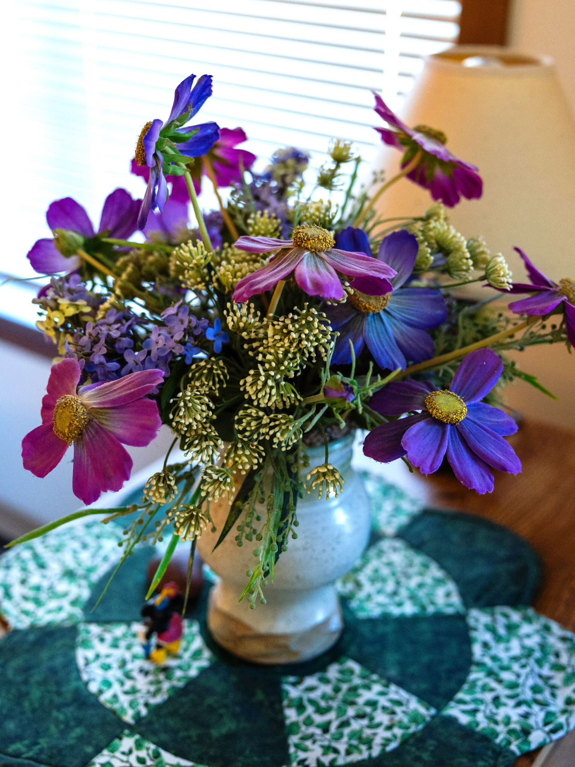 Fresh wildflower arrangement on a table at Cornerstone Residence of Oklee